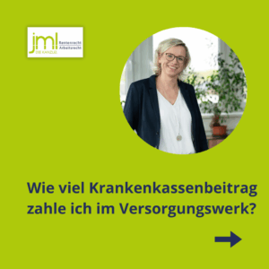 Wie viel Krankenkassenbeitrag zahle ich im Versorgungswerk?
